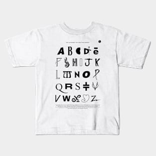 An Alphabet of British Bands Kids T-Shirt